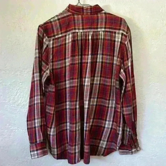 Denim & Supply Ralph Lauren plaid button front shirt with pockets - Picture 6 of 7